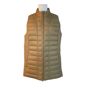 J.Jill Down Puffer Vest Tan Petite Medium